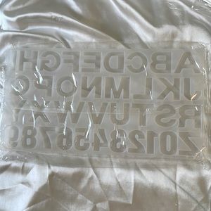 Letters & Numbers Resin Mold